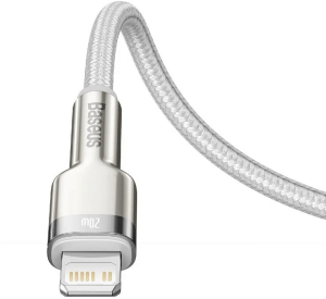 Купить Кабель Baseus Cafule Metal (CATLJK-A02) USB-C/Lightning 1m (White)